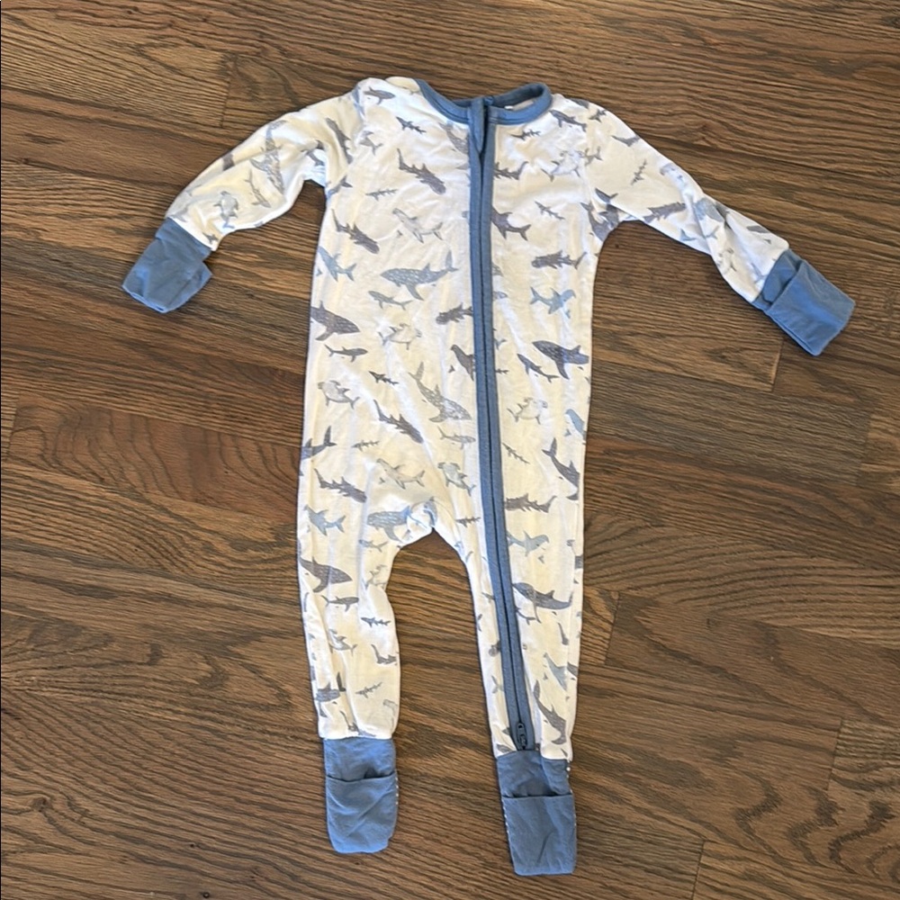 Angel Dear Blue and White Kids One Piece